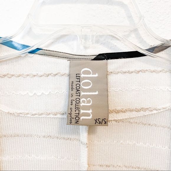 Anthro Dolan Graphite Striped Open Front Cardigan - Picture 3 of 6